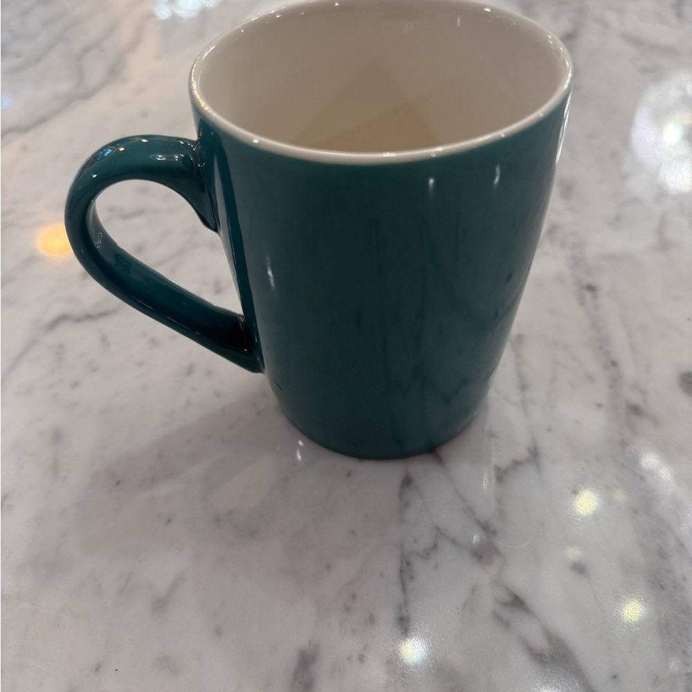 2020 Starbucks Coffee Tea Cup Mug Teal Camo Dogs Collectible Ceramic 10oz EUC - Picture 3 of 5